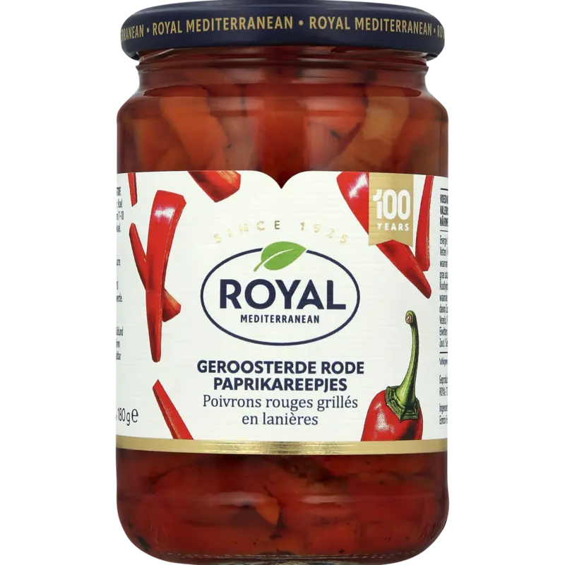 Royal Geroosterde rode paprikareepjes
