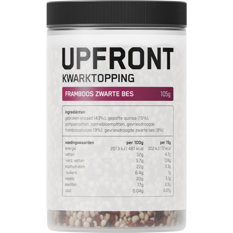 Upfront Kwarktopping framboos zwarte bes