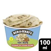 Ben & Jerry's Non-dairy cookies on cookie dough