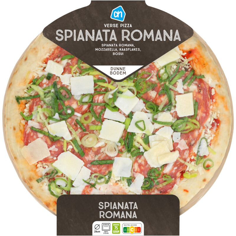 Een afbeelding van AH Verse pizza spianata romana