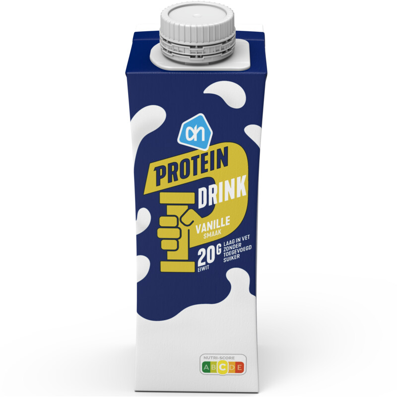 Een afbeelding van AH Proteïne drink vanille smaak