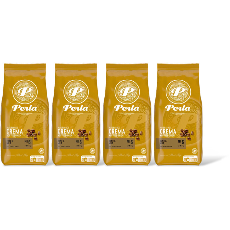 Perla Huisblends Crema koffiebonen 4-pack