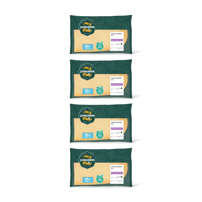 AH Zaanlander Extra belegen 35+ plakken 4-pack