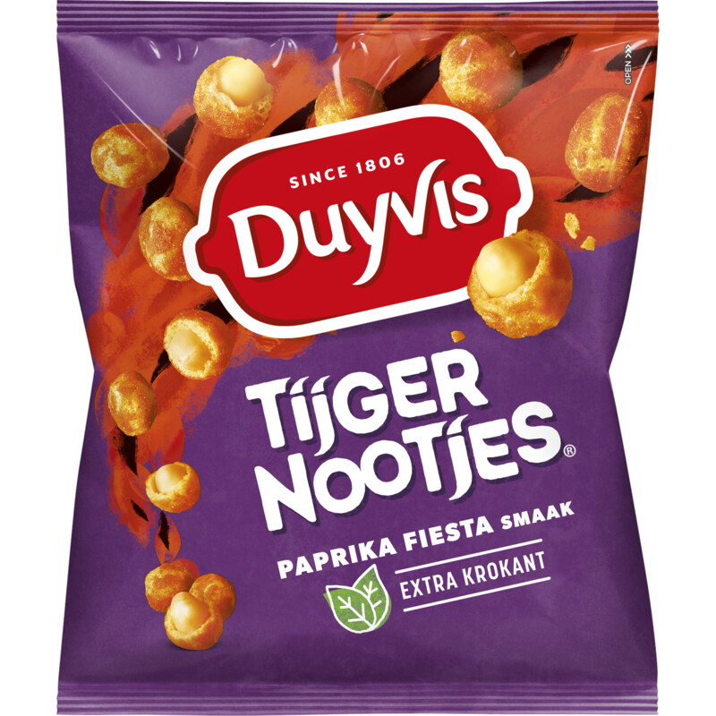 Een afbeelding van Duyvis Tijgernootjes paprika fiesta