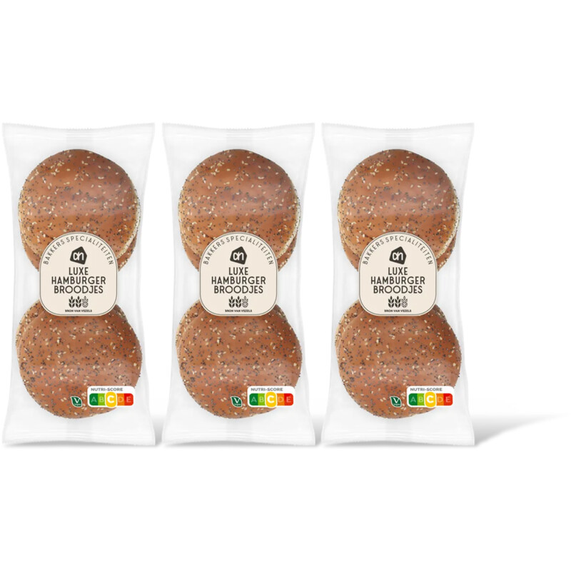 AH Luxe hamburger broodjes 3-pack