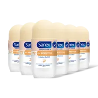 Sanex Derma care+ sensitive deo roller 6-pack