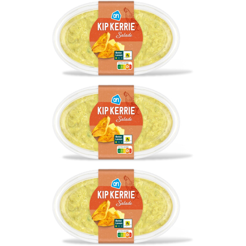 AH Kip kerrie salade 3-pack