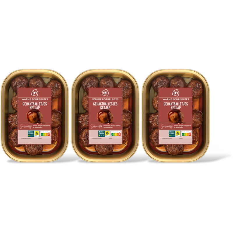 AH Gehaktballetjes ketjap 3-pack