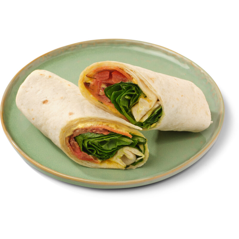 Een afbeelding van AH Terra Plantaardige wrap bacon ei
