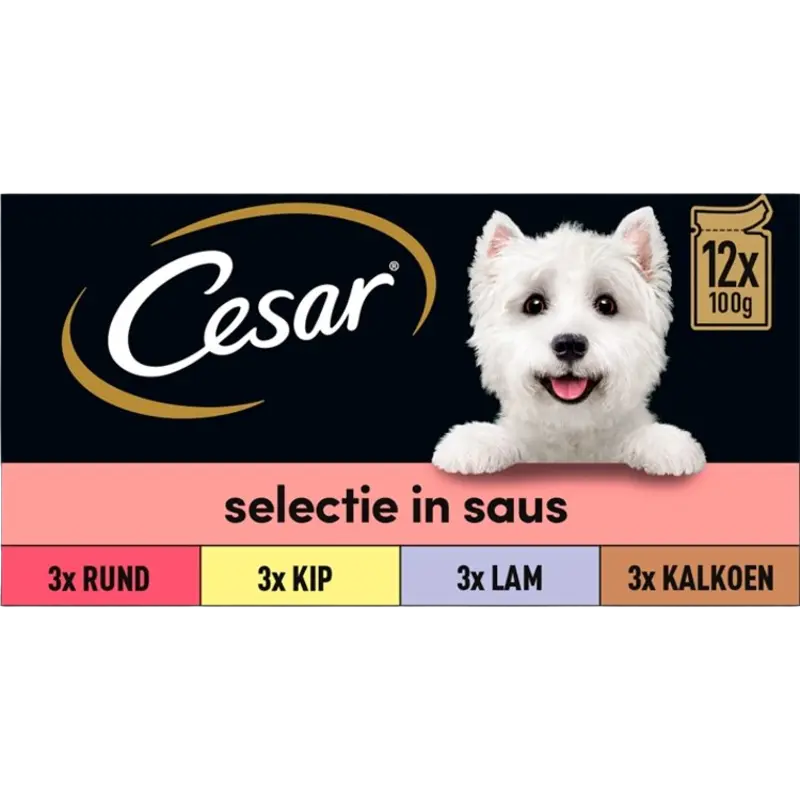 Cesar Maaltijdzakjes in saus hondenvoer