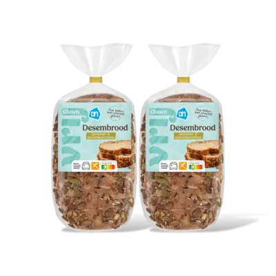 pdp-image-AH Glutenvrij Desembrood pompoen- & zonnebloempitt 2pk
