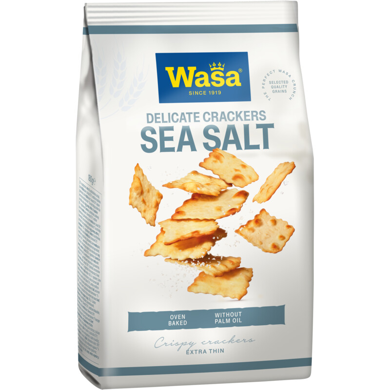 Een afbeelding van Wasa Delicate crackers sea salt