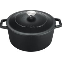 Een afbeelding van Lifegoods Cast iron rasserole 26cm 5,7 liter zwart