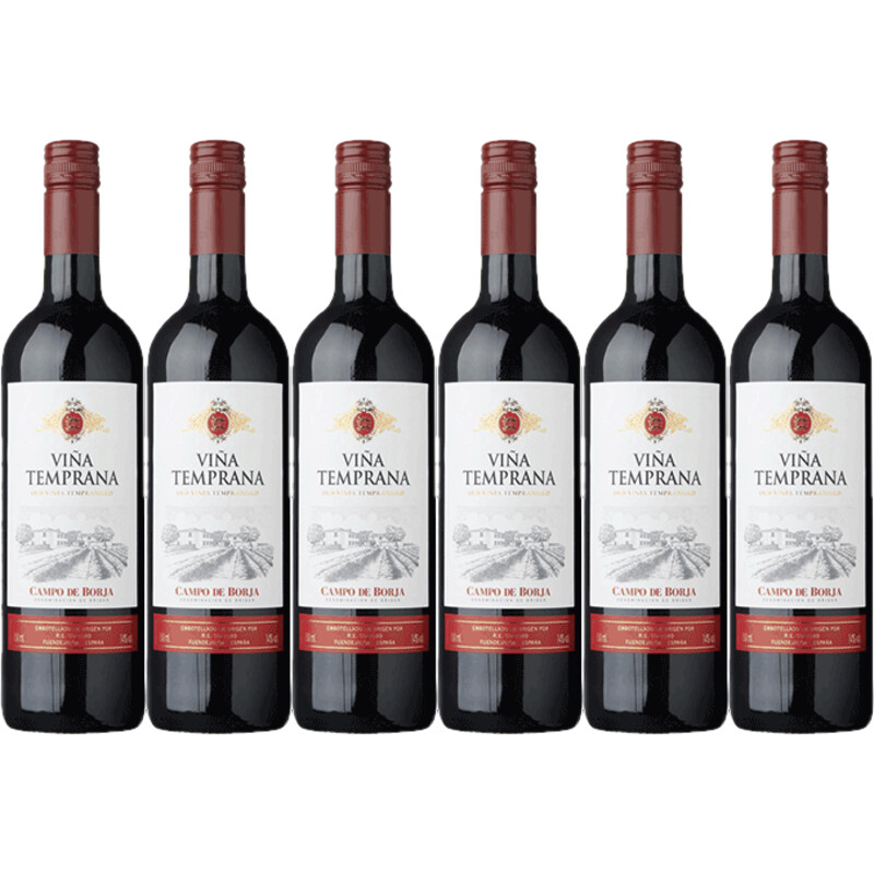 Een afbeelding van Viña Temprana Tempranillo 6 flessen