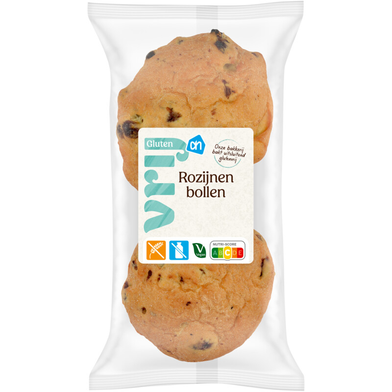 Een afbeelding van AH Glutenvrij Rozijnen bollen