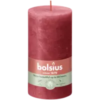 Bolsius Rustieke kaars 13cm rood