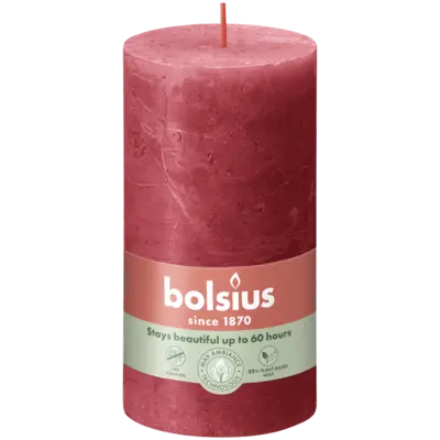 pdp-image-Bolsius Rustieke kaars 13cm rood