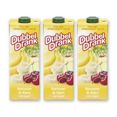 pdp-image-DubbelDrank Banaan & kers 3-pack