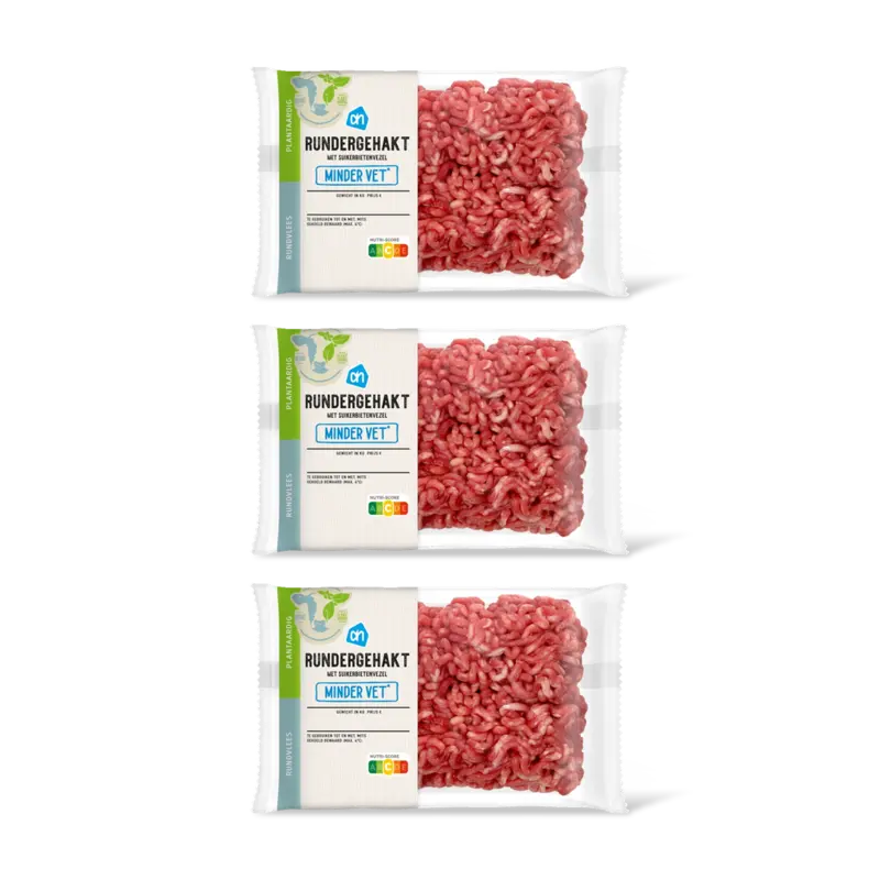 AH Rundergehakt minder vet 3 pack