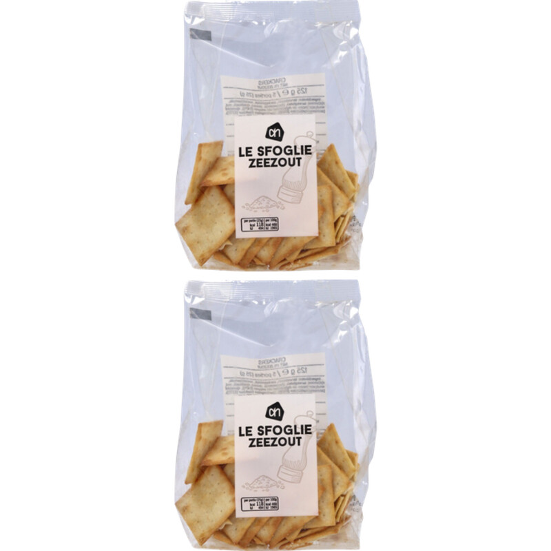 Een afbeelding van AH Le sfoglie toast met zeezout 2-pack