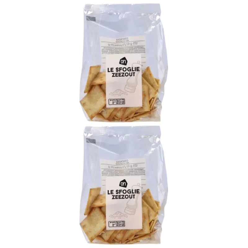 Le sfoglie toast met zeezout 2-pack