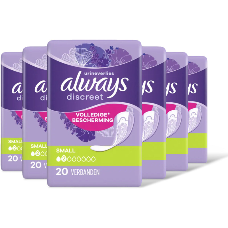 Always Discreet incontinentieverband small 6pck