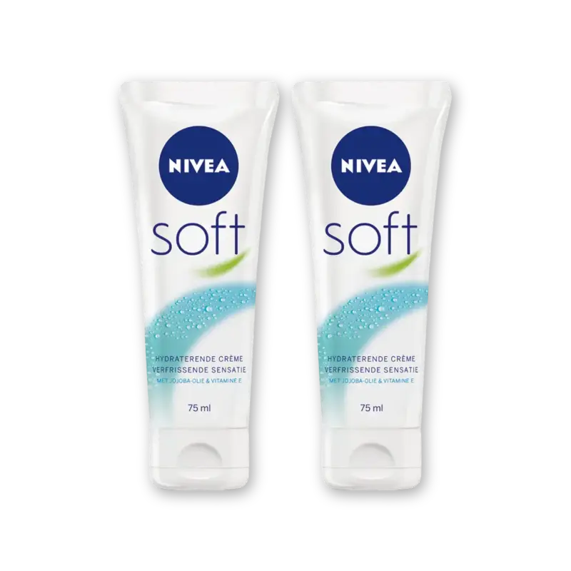 NIVEA Soft hydraterende creme 48u hydra 2pck