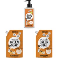 Een afbeelding van Marcel's Green Soap Handzeep pakket