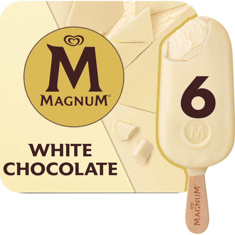 Een afbeelding van Magnum White chocolate