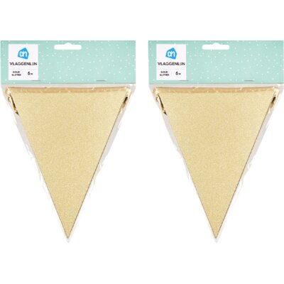 pdp-image-AH Glitter vlaggenlijn goud 6mtr 2-pack