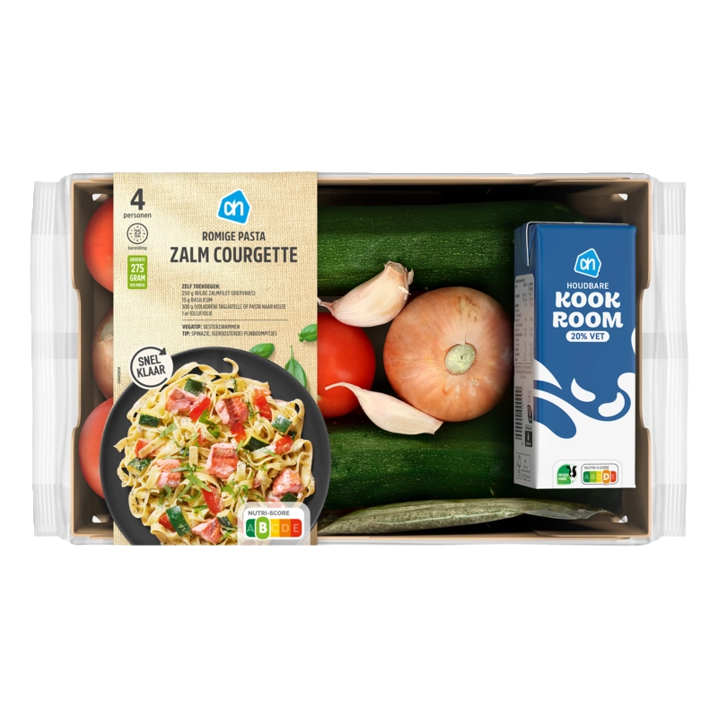 AH Romige pasta zalm courgette verspakket