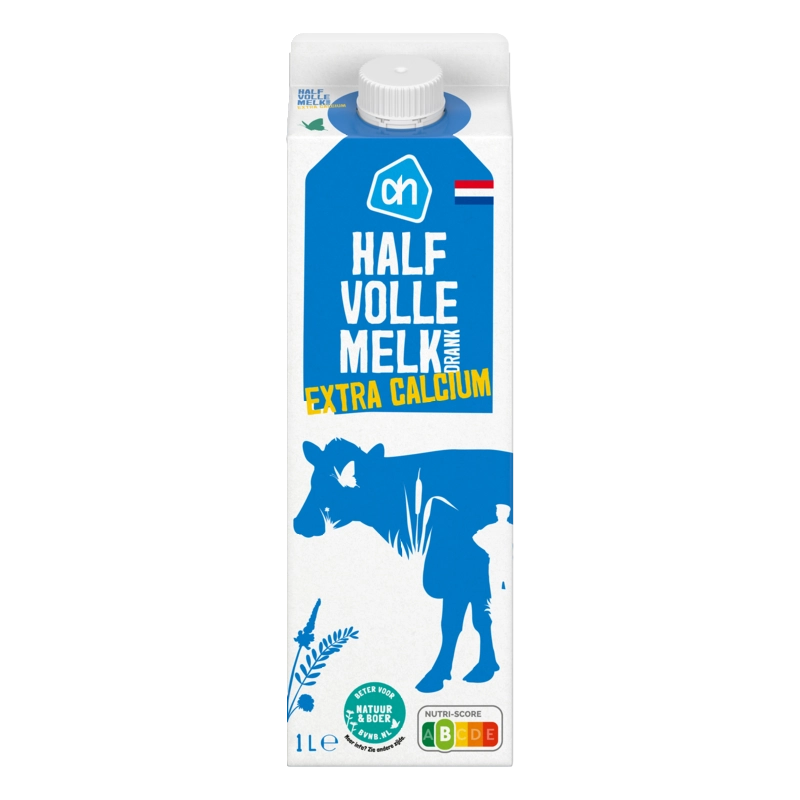 Halfvolle melkdrank extra calcium