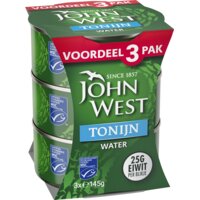 Een afbeelding van John West Tonijn in water 3-pack