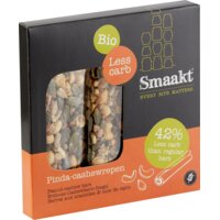 Een afbeelding van Smaakt Pinda cashewrepen less carb