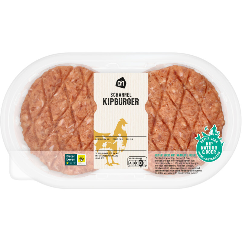 AH Scharrel kipburger 4stuks