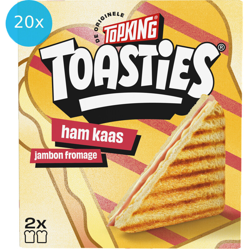 Een afbeelding van Topking Tosti's ham & kaas 20-pack