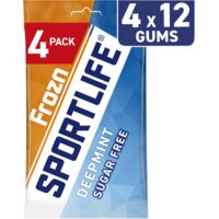 Een afbeelding van Sportlife Frozn deepmint sugar free gums 4-pack