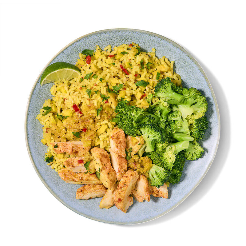 Een afbeelding van AH Verse maaltijd gele curry
