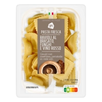 AH Ravioli brasato funghi e vino rosso