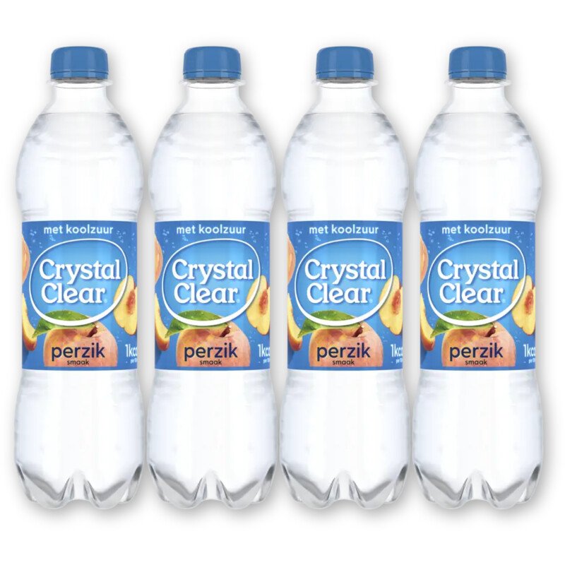 Crystal Clear Sparkling peach 4-pack