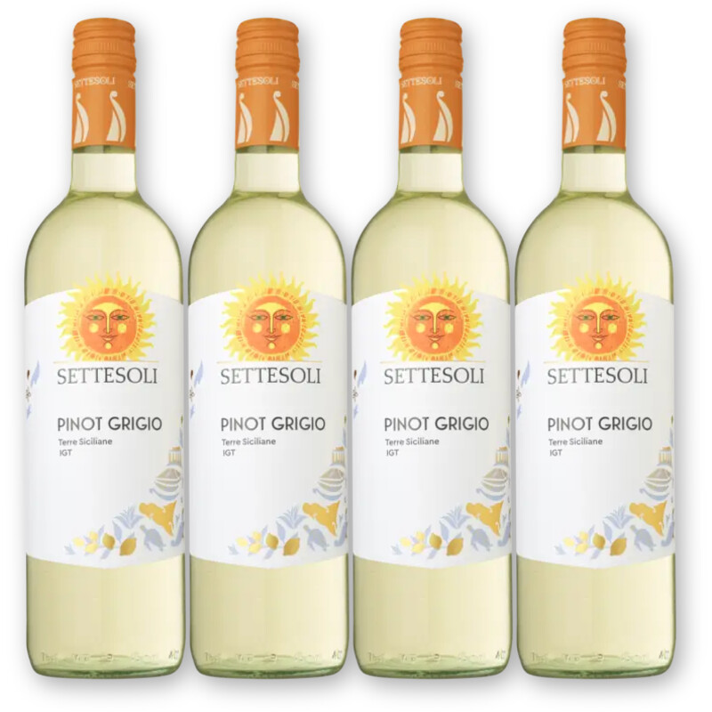 Settesoli Settesoli Pinot grigio 4 flessen