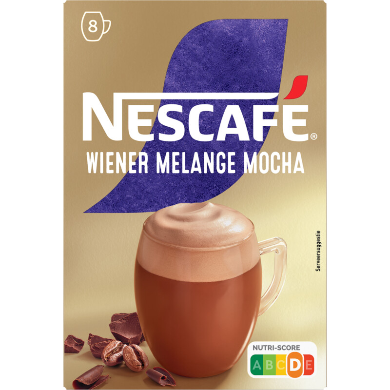 Een afbeelding van Nescafé Wiener melange mocha oploskoffie
