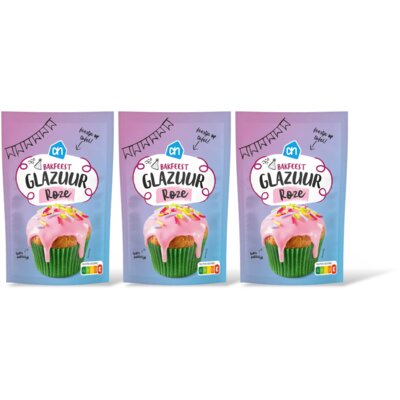 pdp-image-AH Bakfeest glazuur roze 3-pack