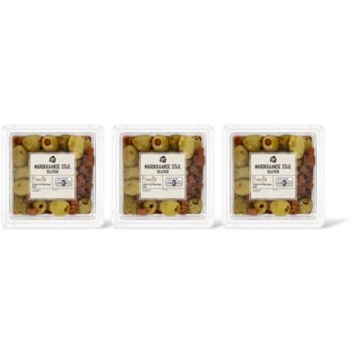 AH Marrokaanse stijl olijven 3-pack