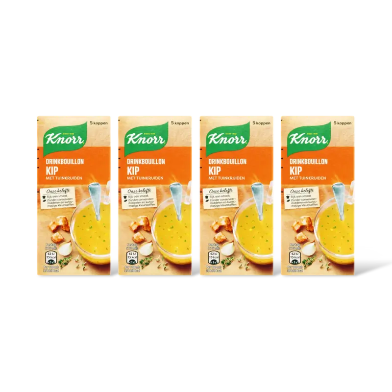 Drinkbouillon kip 4-pack