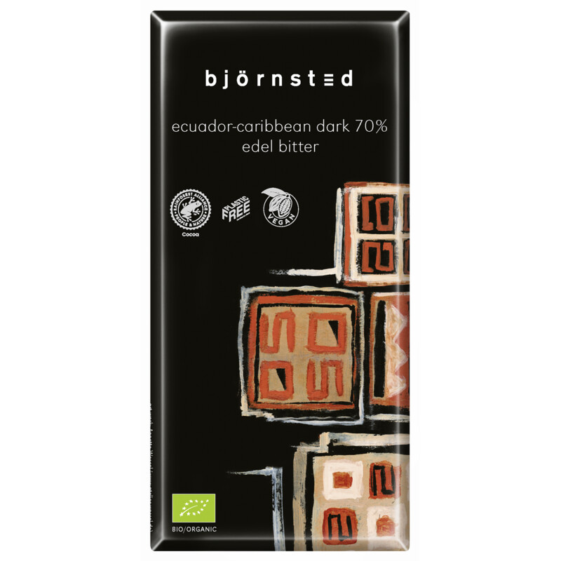 Een afbeelding van Björnsted Ecuador-caribbean dark 70% edel bitter