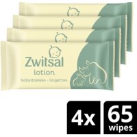 Een afbeelding van Zwitsal Baby lotion billendoekjes 4-pack