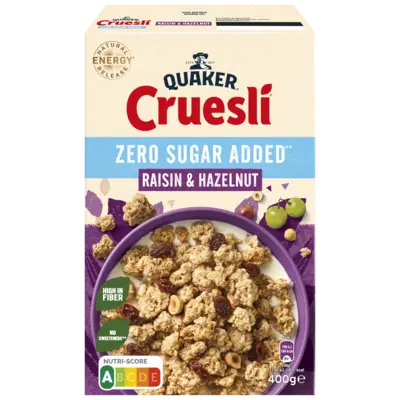 pdp-image-Quaker Cruesli raisin hazelnut zero sugar added