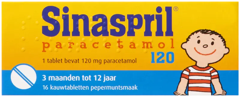 Paracetamol Kauwtabletten 120mg 16 Stuks