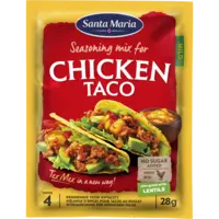 Santa Maria Kruidenmix chicken taco
